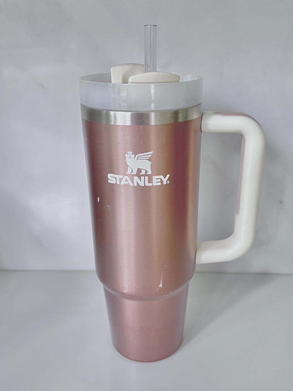 Stanley Adventure Quencher H2.0 Tumbler Rose Quartz Glow 30 oz